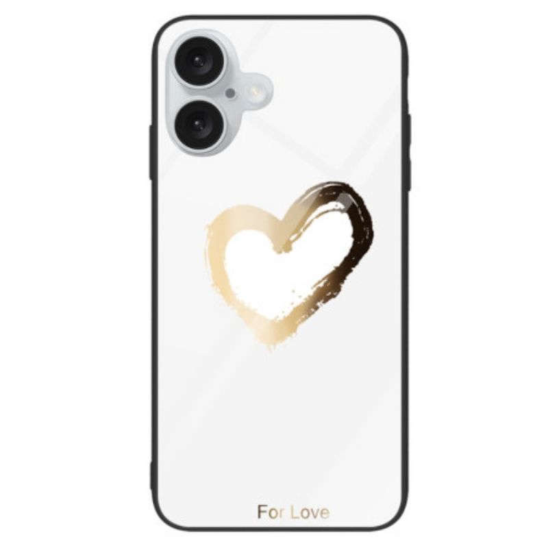 Coque iPhone 16 Plus Verre Trempé For Love