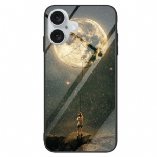 Coque iPhone 16 Plus Verre Trempé Lune