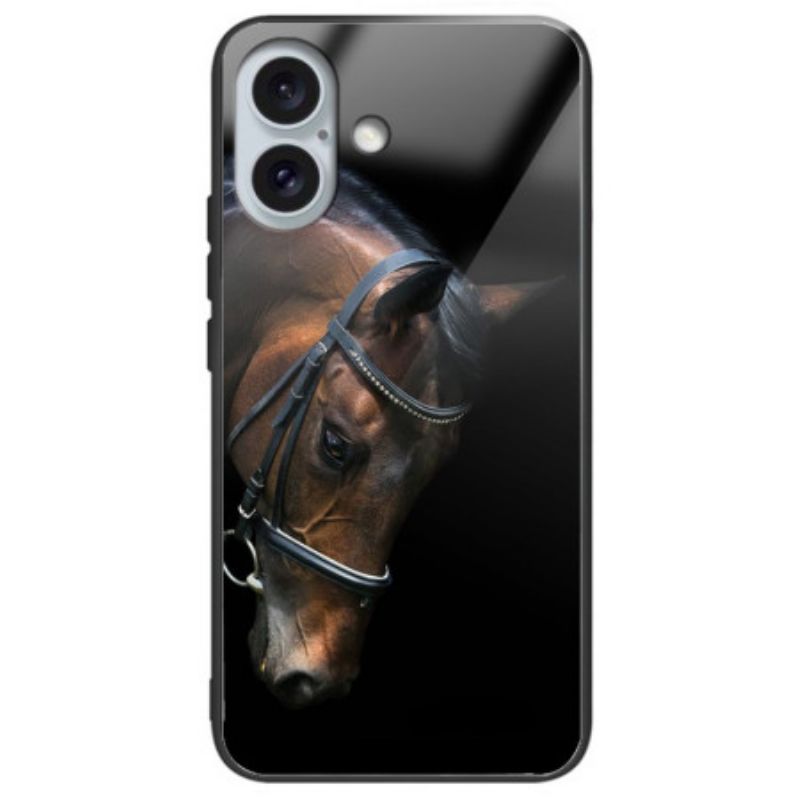 Coque iPhone 16 Plus Verre Trempé Tête de Cheval