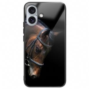 Coque iPhone 16 Plus Verre Trempé Tête de Cheval