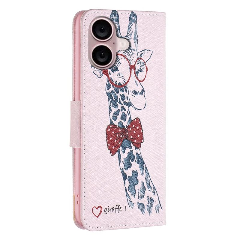 Housse iPhone 16 Plus Girafe Intello