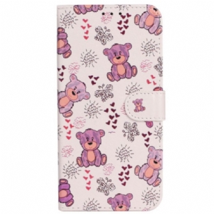 Housse iPhone 16 Plus Motif d'Ours à Lanière