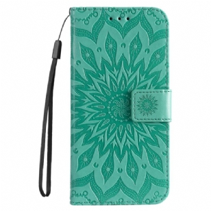 Housse iPhone 16 Plus Motif Mandala avec Lanière