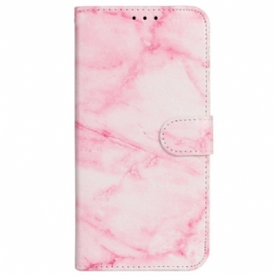 Housse iPhone 16 Plus Motif Marbre Rose