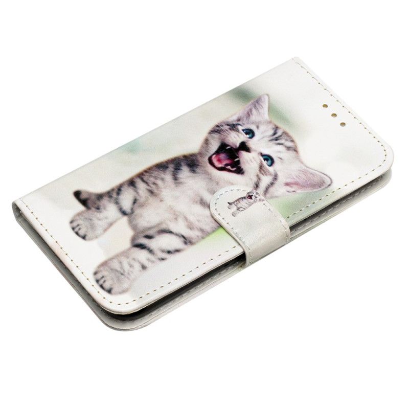 Housse iPhone 16 Plus Petit Chat à Lanière