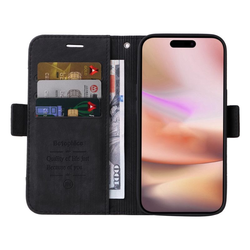 Housse iPhone 16 Plus Porte-Cartes Frontal BETOPNICE