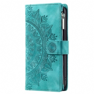 Housse iPhone 16 Plus, Portefeuille Mandala