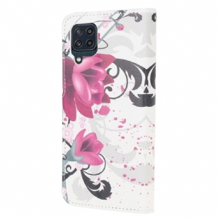 Housse Samsung Galaxy M32 Fleurs de lotus