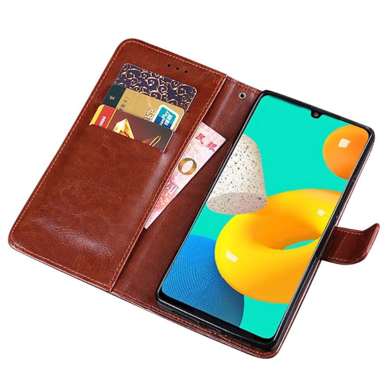 Housse Samsung Galaxy M32 IDEWEI Folio Effet Cuir