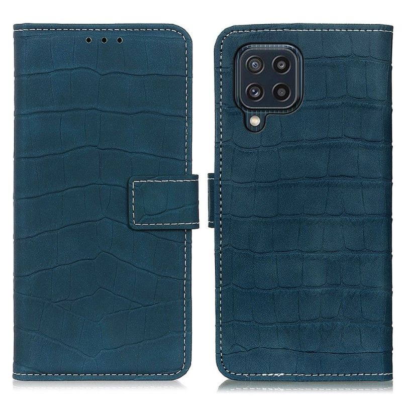 Housse Samsung Galaxy M32 Simili Cuir Aspect Croco