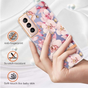 Coque Samsung Galaxy S21 Plus 5G Gardénia fleur rose