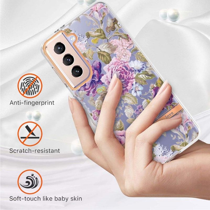 Coque Samsung Galaxy S21 Plus 5G La Pivoine violette