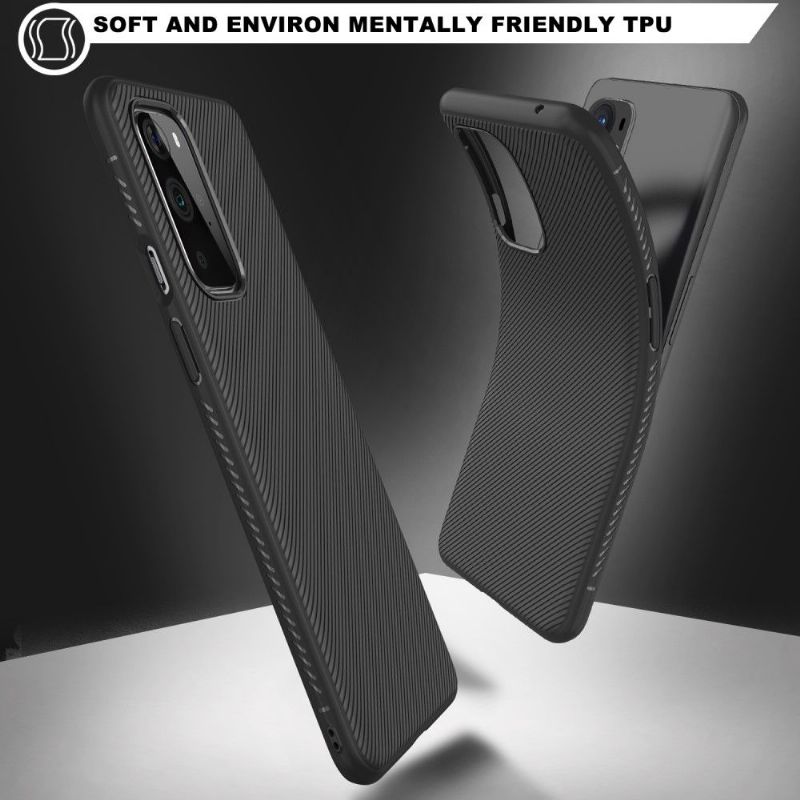 Coque OnePlus 9 Effet Strié en Silicone