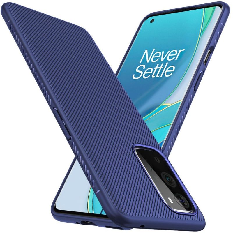 Coque OnePlus 9 Effet Strié en Silicone