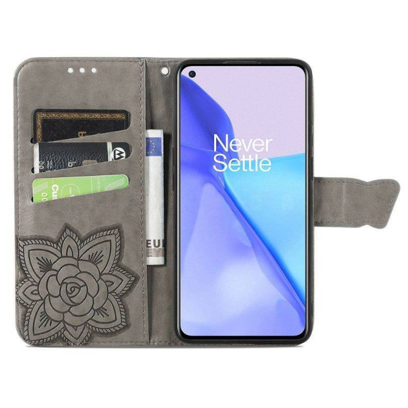 Housse OnePlus 9 Papillon Relief