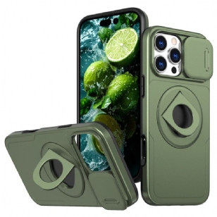 Coque iPhone 16 Pro Anneau-Support Magnétique et Protecteur Coulissant pour Objectif