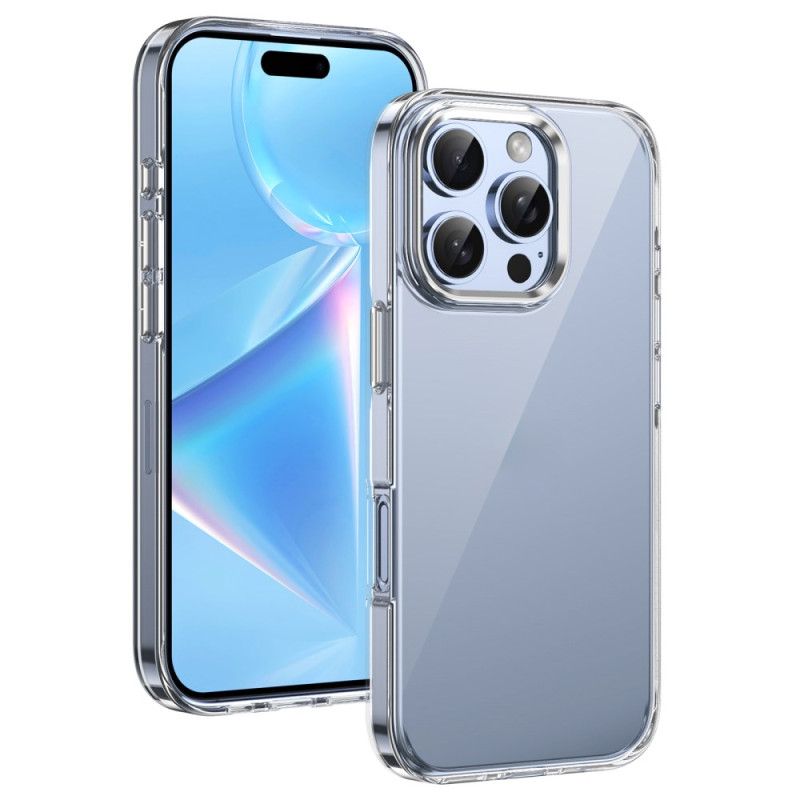 Coque iPhone 16 Pro Cadre Objectif Effet Métal