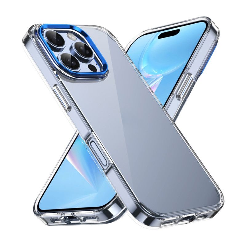 Coque iPhone 16 Pro Cadre Objectif Effet Métal