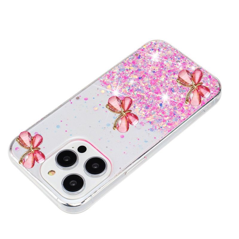 Coque iPhone 16 Pro Papillons Lumineux