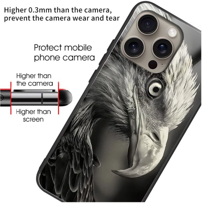 Coque iPhone 16 Pro Verre Trempé Motif Aigle