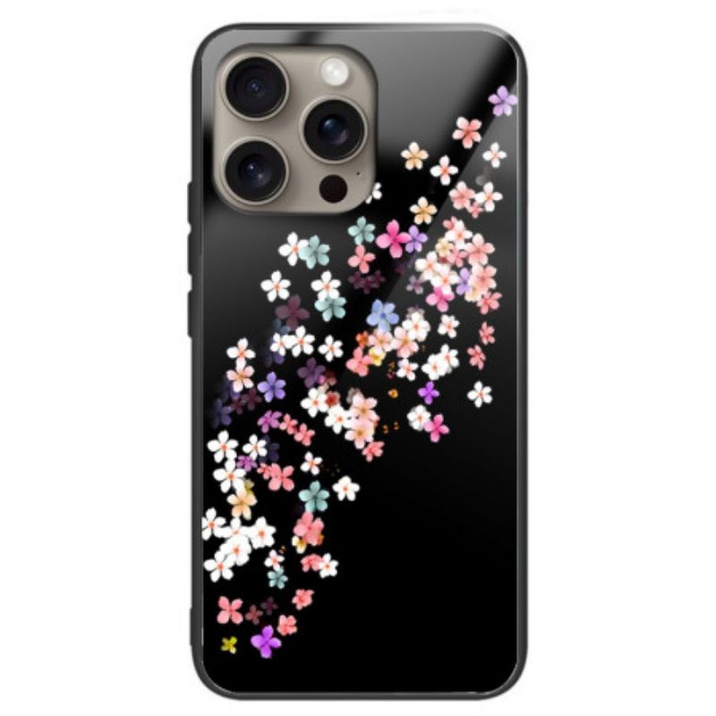 Coque iPhone 16 Pro Verre Trempé Motif Floral