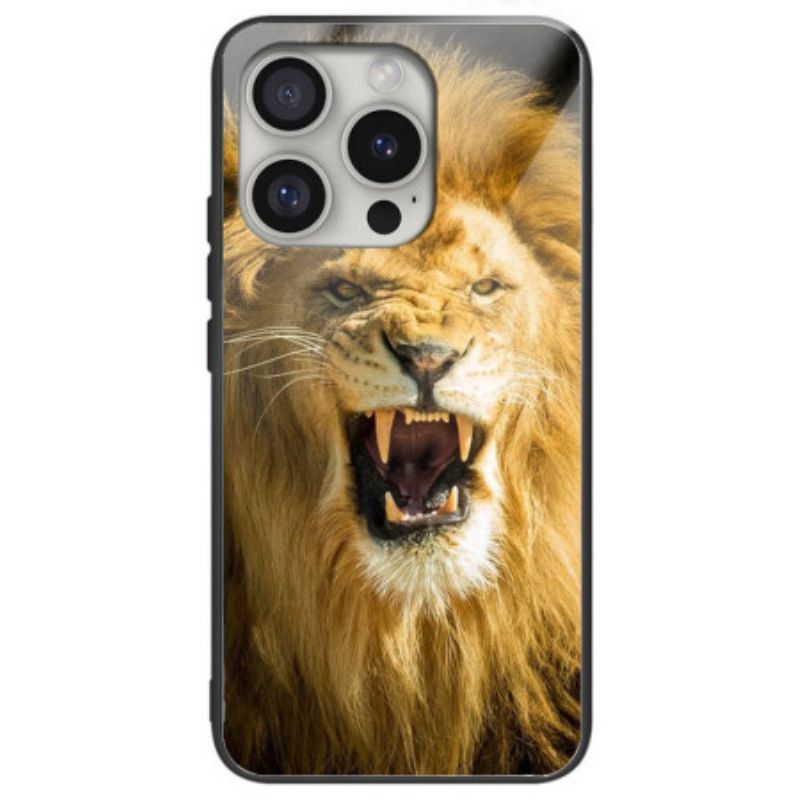 Coque iPhone 16 Pro Verre Trempé Motif de Lion