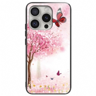 Coques iPhone 16 Pro Verre Trempé Cerisier en Fleurs