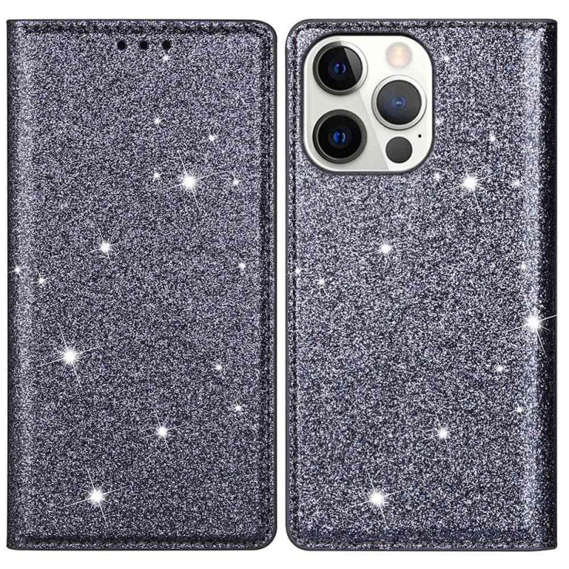 Flip Cover iPhone 16 Pro Paillettes