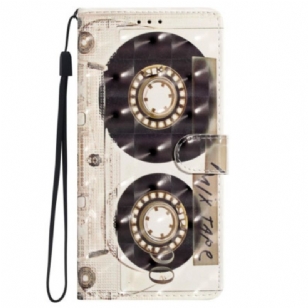 Housse iPhone 16 Pro Cassette à Lanière