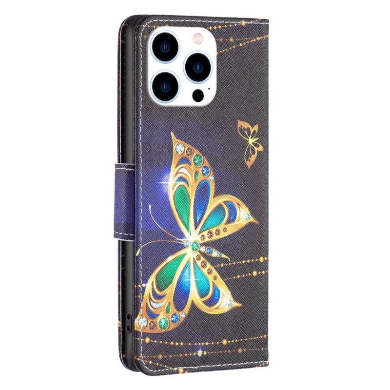 Housse iPhone 16 Pro Papillons Bijoux