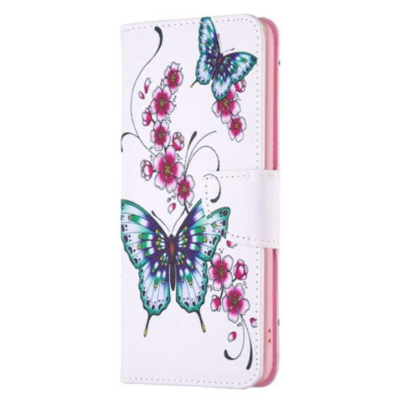 Housse iPhone 16 Pro Papillons Verts