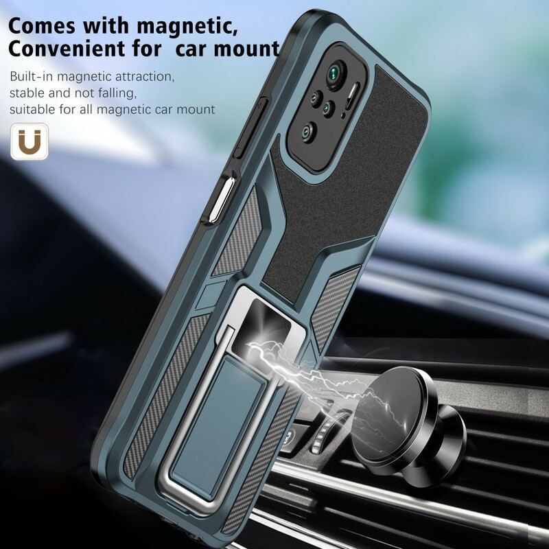 Coque Xiaomi Redmi Note 10/10S/Poco M5s Détachable avec Anneau-Support