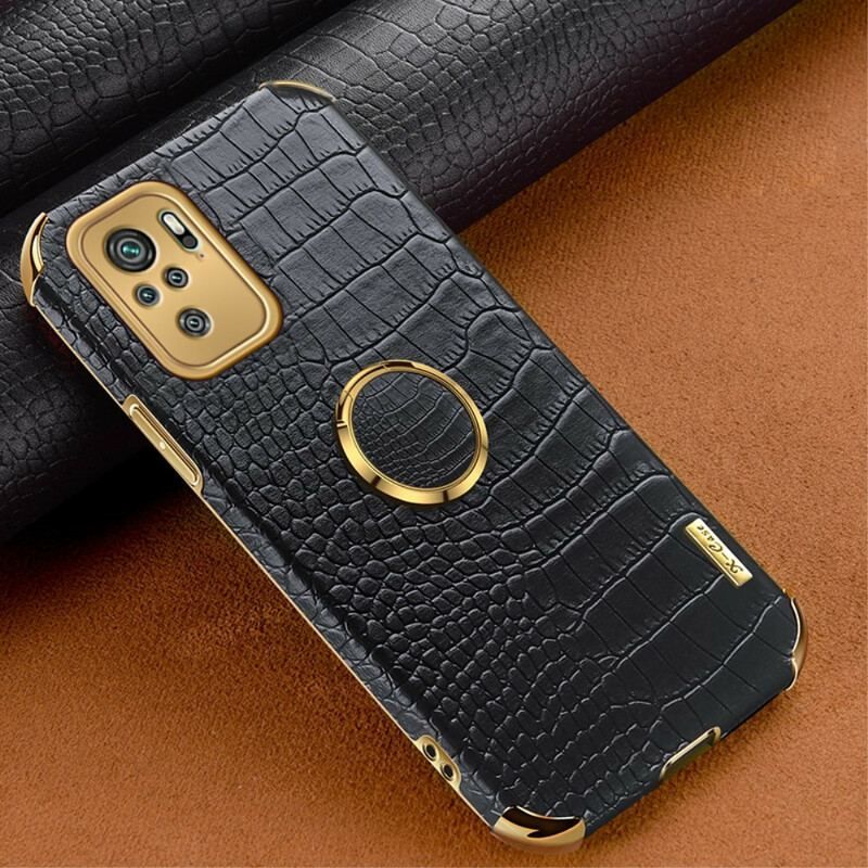 Coque Xiaomi Redmi Note 10/10S/Poco M5s Effet Peau Crocodile