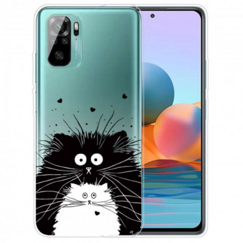 Coque Xiaomi Redmi Note 10/10S/Poco M5s Regarde les Chats