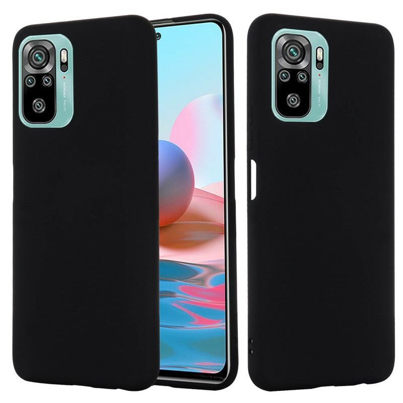 Coque Xiaomi Redmi Note 10/10S/Poco M5s Silicone Liquide Avec Lanière