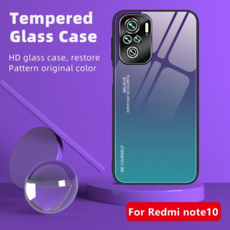 Coque Xiaomi Redmi Note 10/10S/Poco M5s Verre Trempé Be Yourself