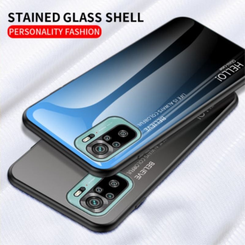 Coque Xiaomi Redmi Note 10/10S/Poco M5s Verre Trempé Hello