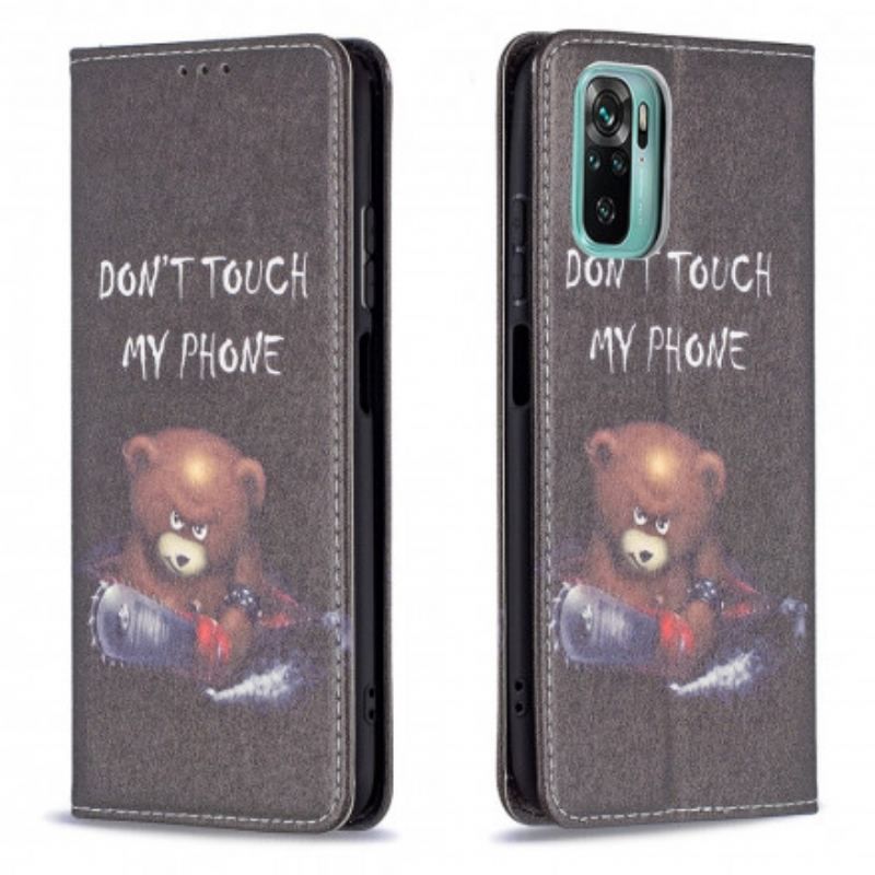 Flip Cover Xiaomi Redmi Note 10/10S/Poco M5s Ours Dangereux