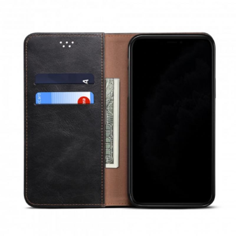 Flip Cover Xiaomi Redmi Note 10/10S/Poco M5s Simili Cuir Ciré