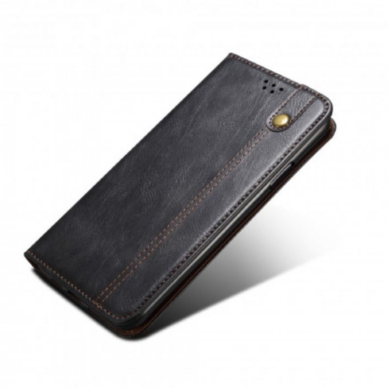 Flip Cover Xiaomi Redmi Note 10/10S/Poco M5s Simili Cuir Ciré