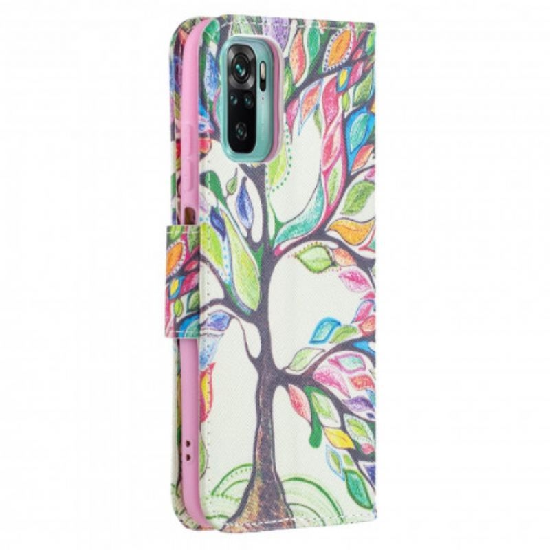 Housse Xiaomi Redmi Note 10/10S/Poco M5s Arbre Coloré