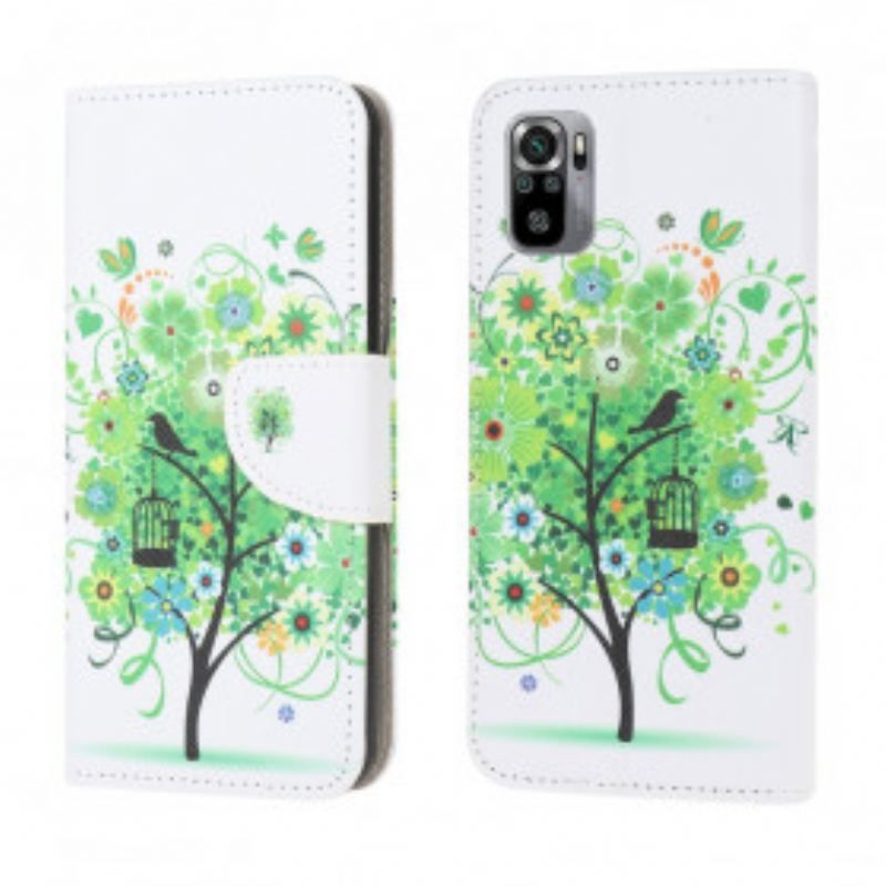 Housse Xiaomi Redmi Note 10/10S/Poco M5s Arbre Vert