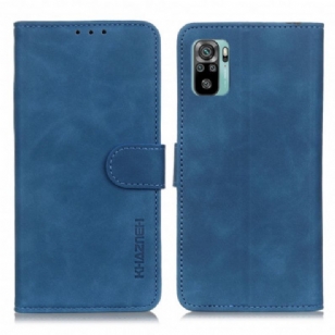 Housse Xiaomi Redmi Note 10/10S/Poco M5s Effet Cuir Vintage KHAZNEH