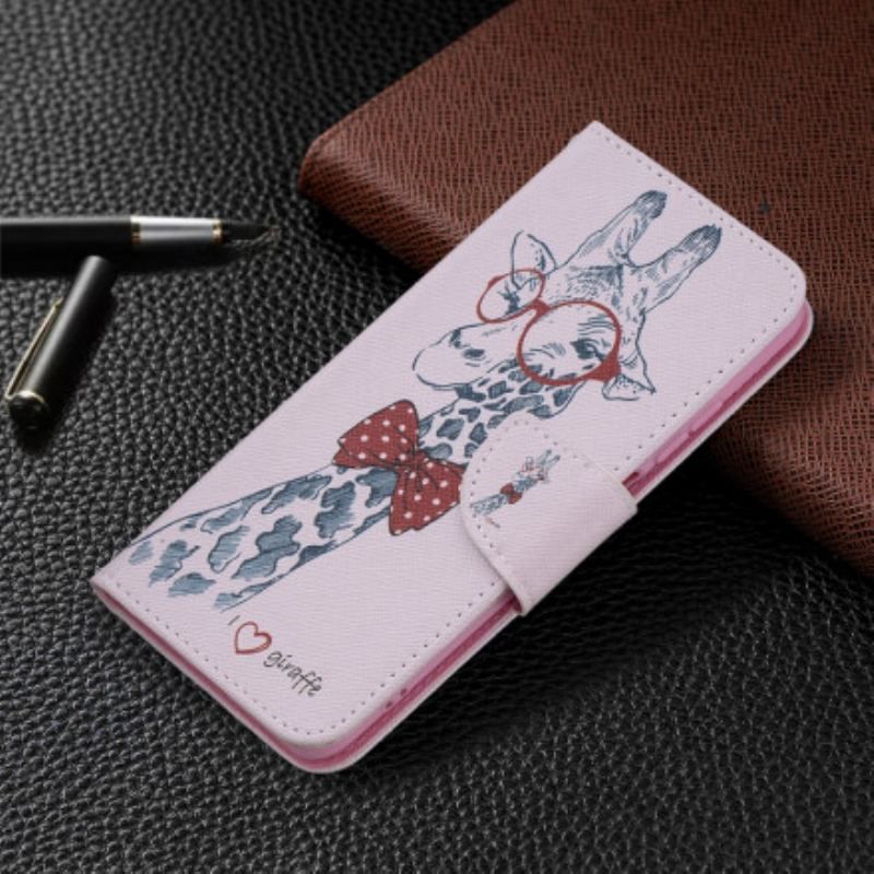 Housse Xiaomi Redmi Note 10/10S/Poco M5s Girafe Intello