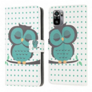 Housse Xiaomi Redmi Note 10/10S/Poco M5s Hibou Endormi