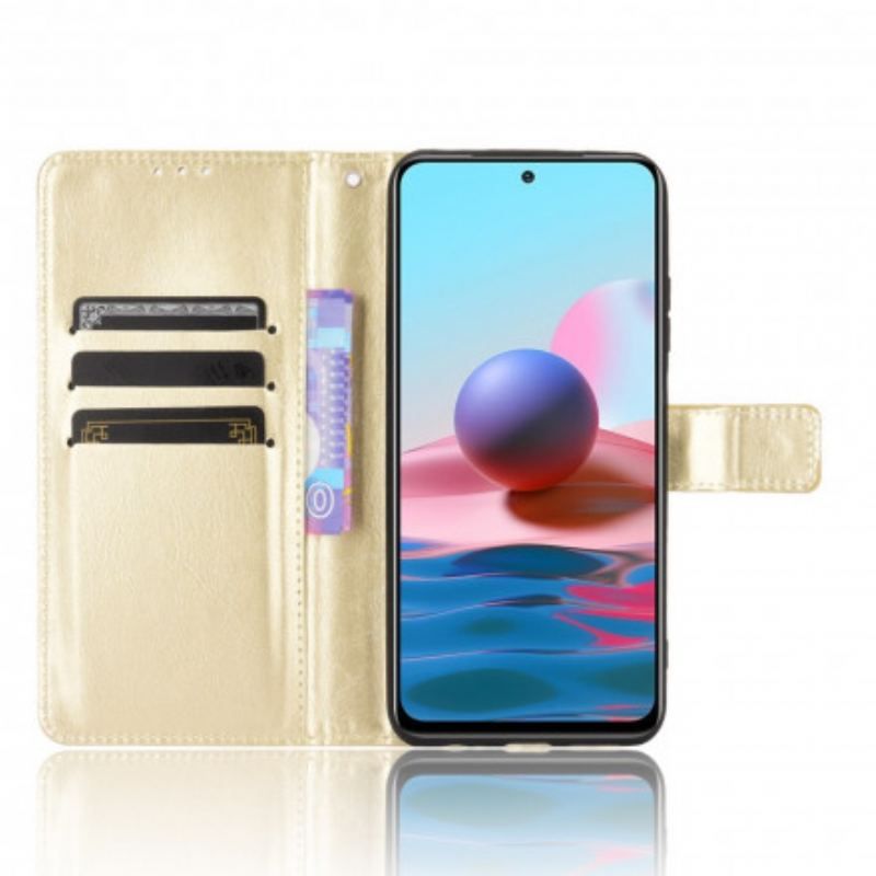 Housse Xiaomi Redmi Note 10/10S/Poco M5s Simili Cuir Flashy