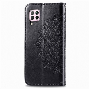 Housse Huawei P40 Lite Mandala Soleil Porte Cartes