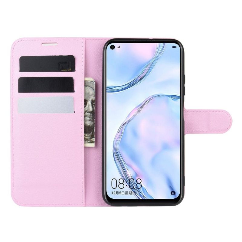 Housse Huawei P40 Lite style cuir portefeuille