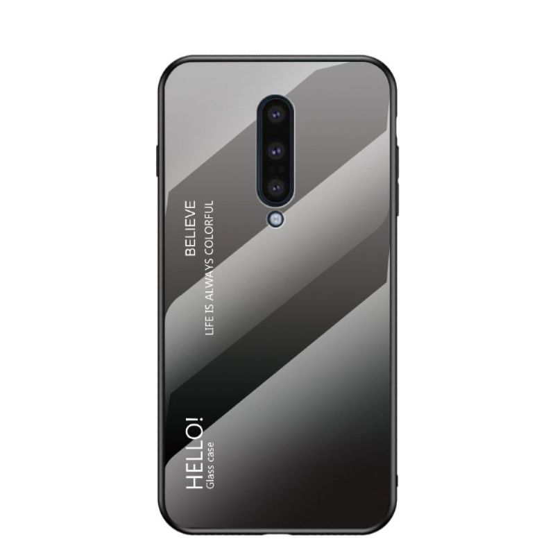 Coque OnePlus 8 dos en verre dégradé de couleurs