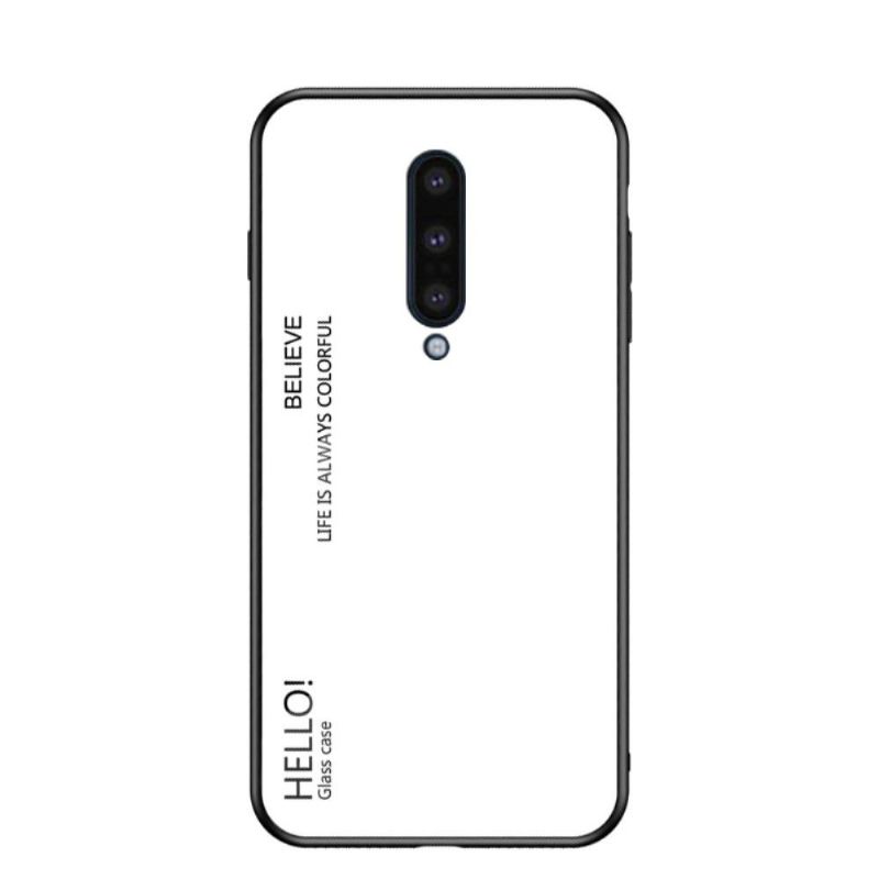 Coque OnePlus 8 dos en verre dégradé de couleurs